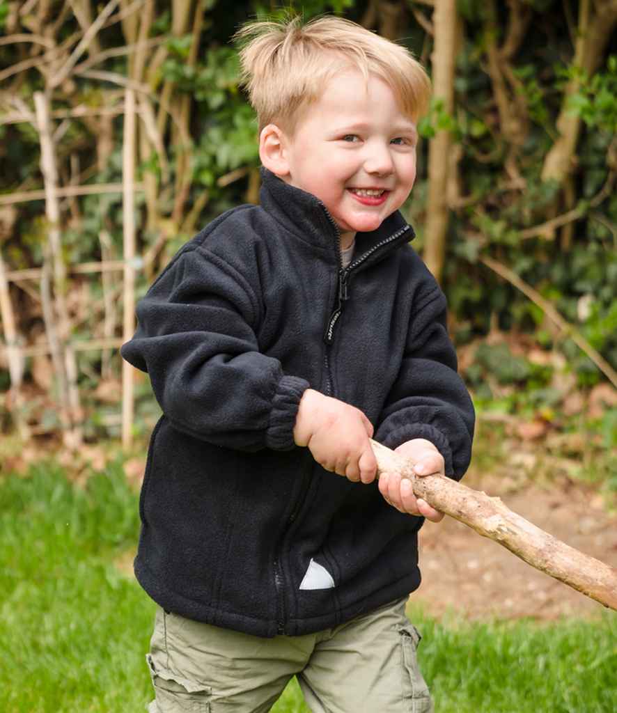 Result Kids/Youths Polartherm™ Fleece Jacket | Black - Lancashire Teamwear