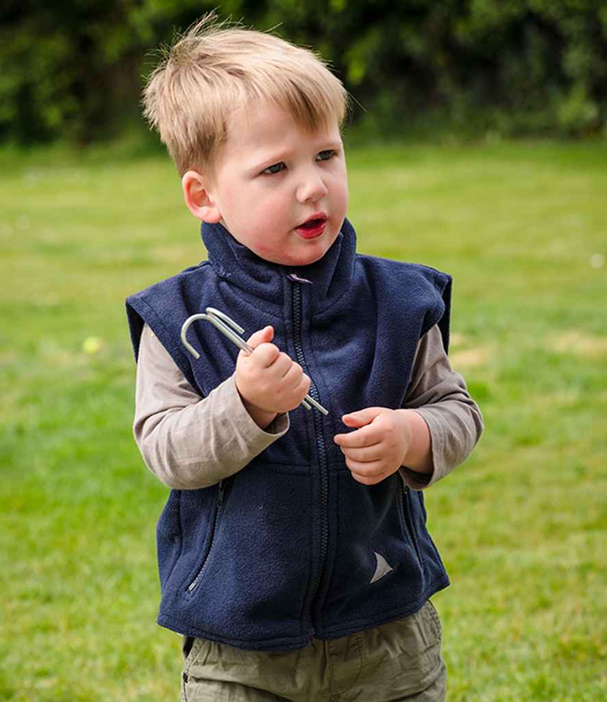 Result Kids/Youths Polartherm™ Fleece Bodywarmer | Navy Gilet - Lancashire Teamwear