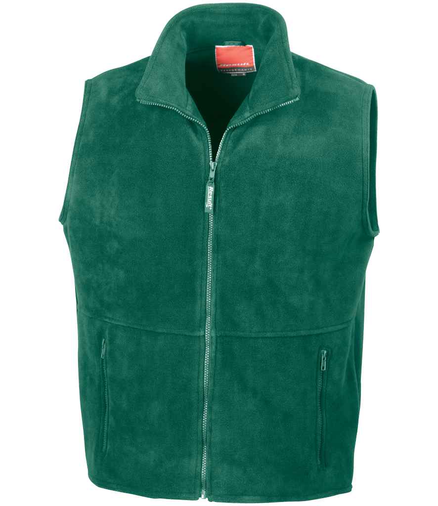 Result Polartherm™ Fleece Bodywarmer | Forest Green Gilet - Lancashire Teamwear