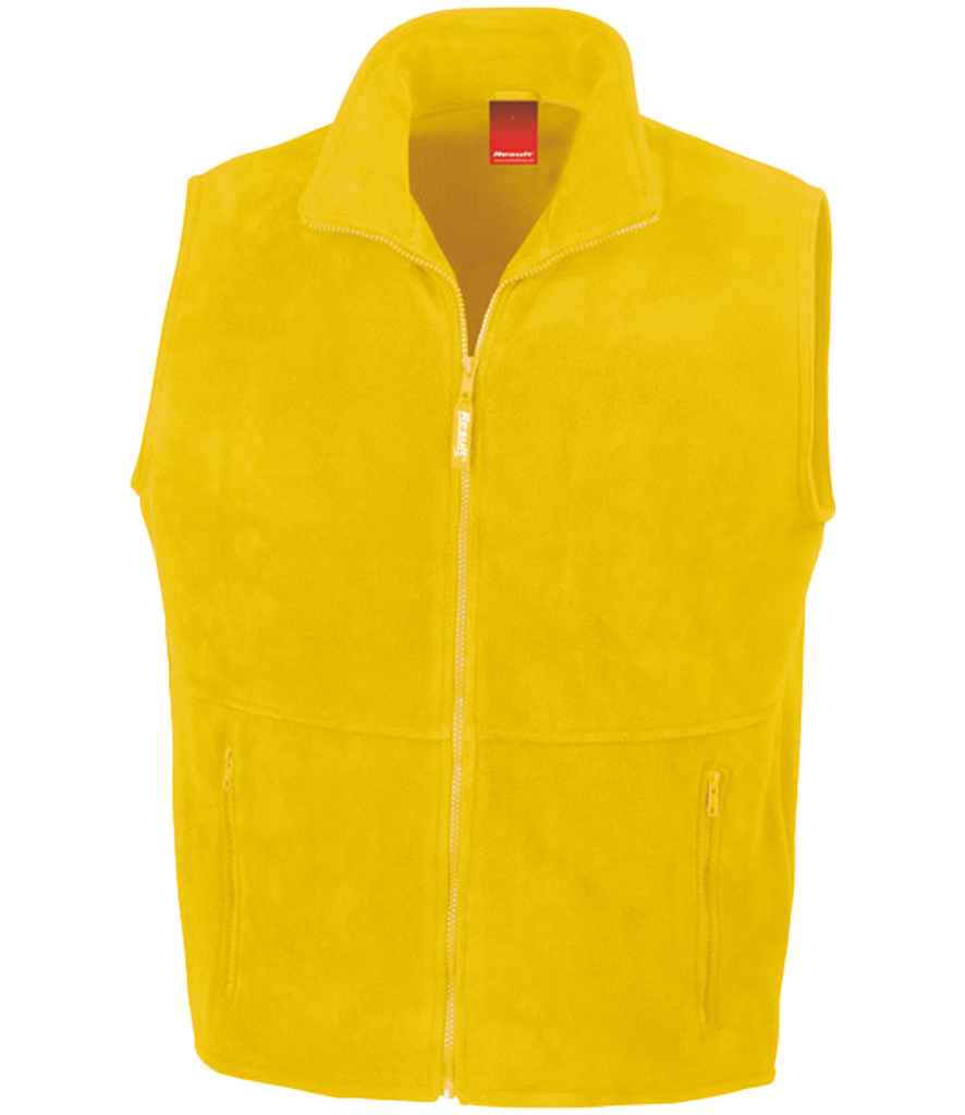 Result Polartherm™ Fleece Bodywarmer | Yellow Gilet - Lancashire Teamwear