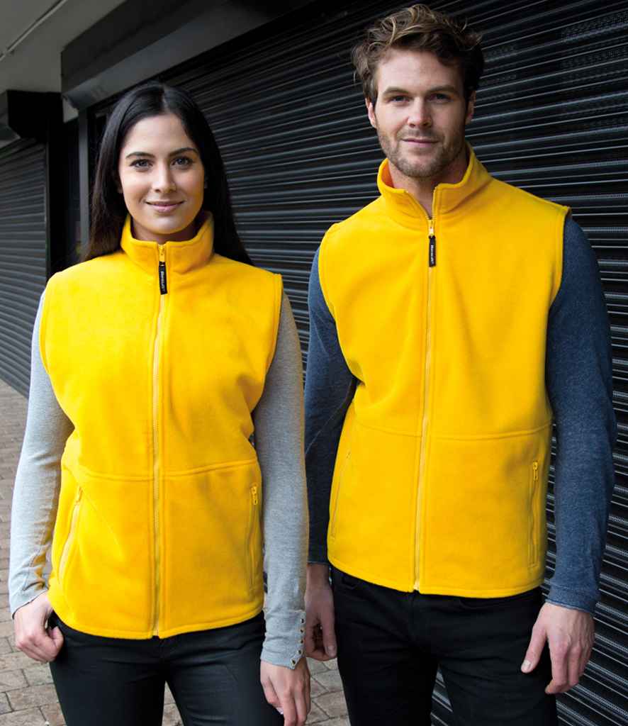 Result Polartherm™ Fleece Bodywarmer | Yellow Gilet - Lancashire Teamwear