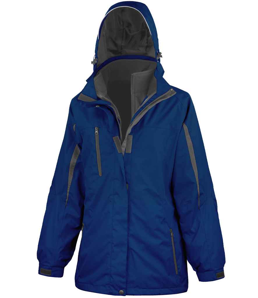 Result Ladies Journey 3-in-1 Jacket with Soft Shell Inner Navy/Black