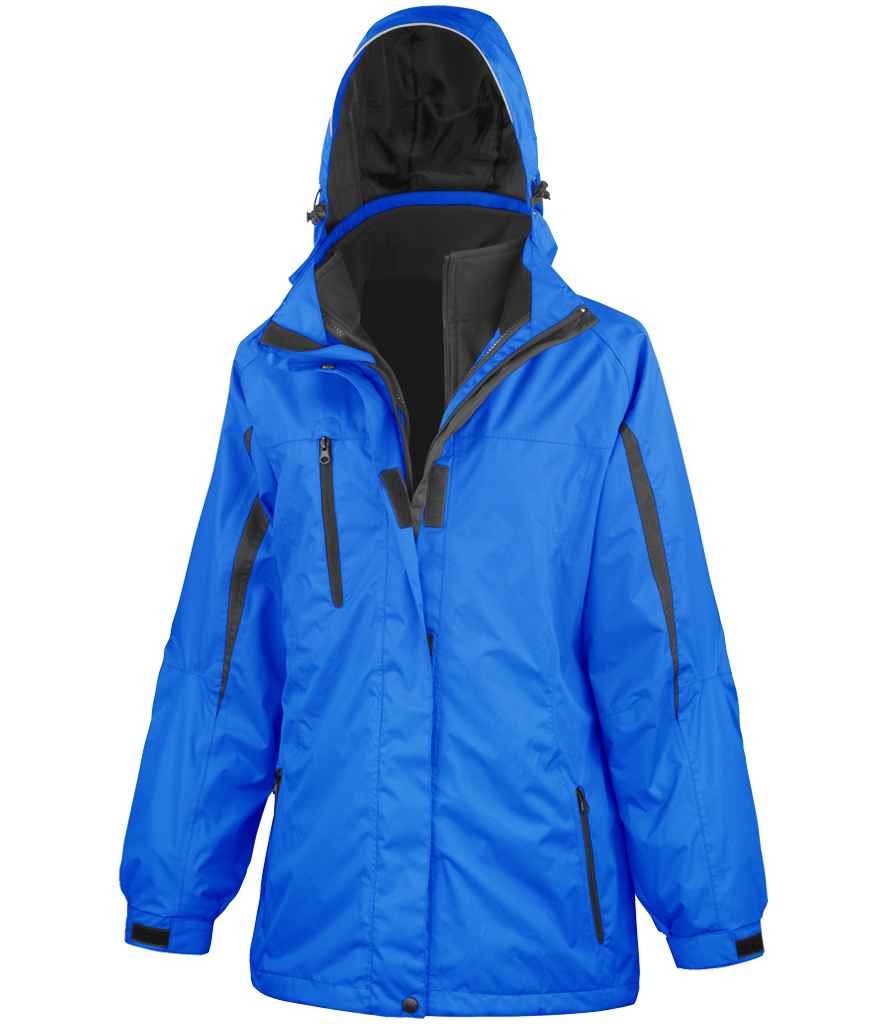 Result Ladies Journey 3-in-1 Jacket with Soft Shell Inner Royal Blue/Black