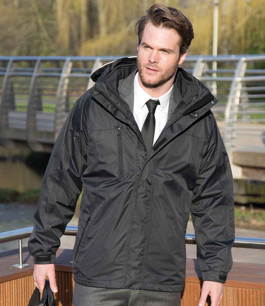 Result Journey 3-in-1 Jacket with Soft Shell Inner | Black/Black - Lancashire Teamwear