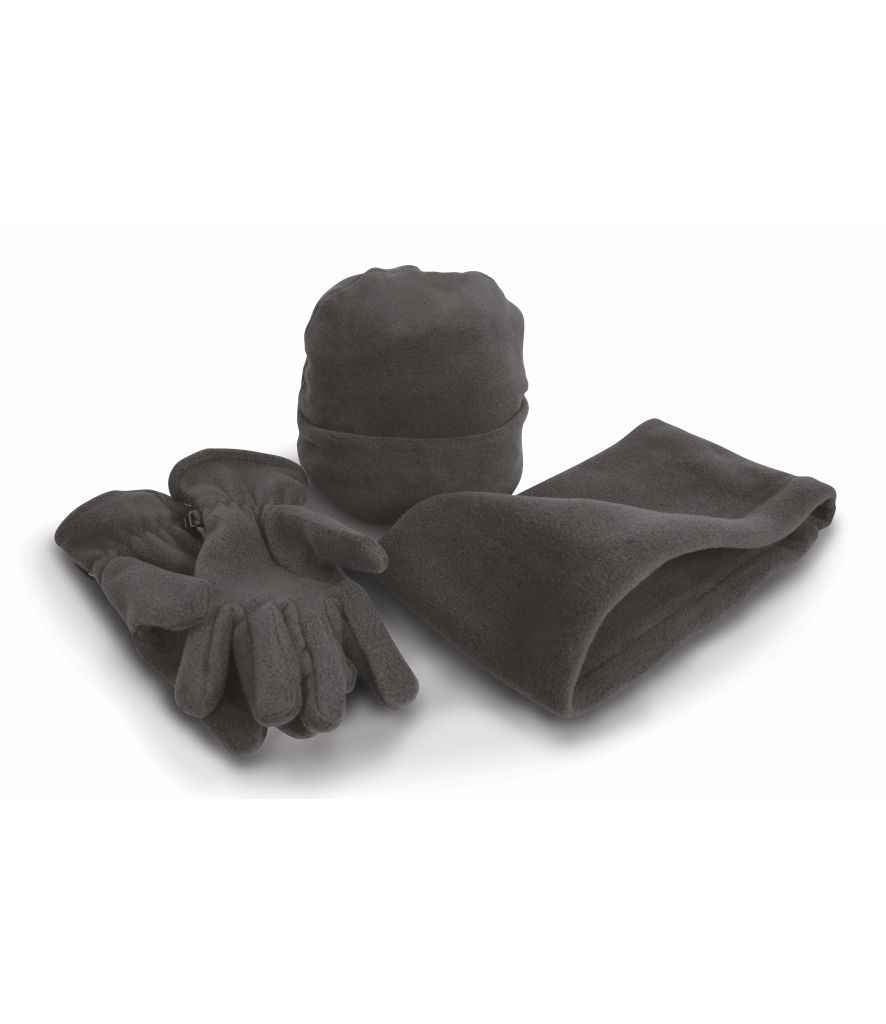 Result Polartherm™ Accessory Set | Charcoal Grey - Result Winter Essentials Headwear - Lancashire Teamwear