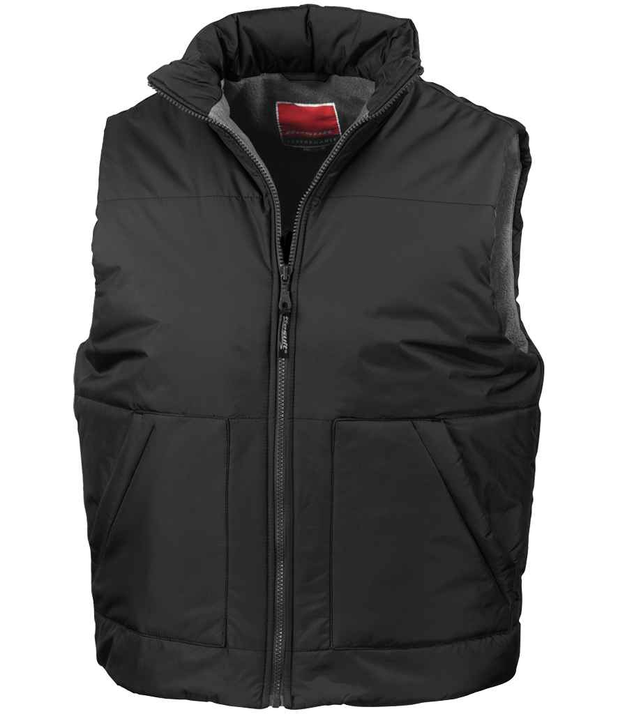 Result Fleece Lined Bodywarmer Black