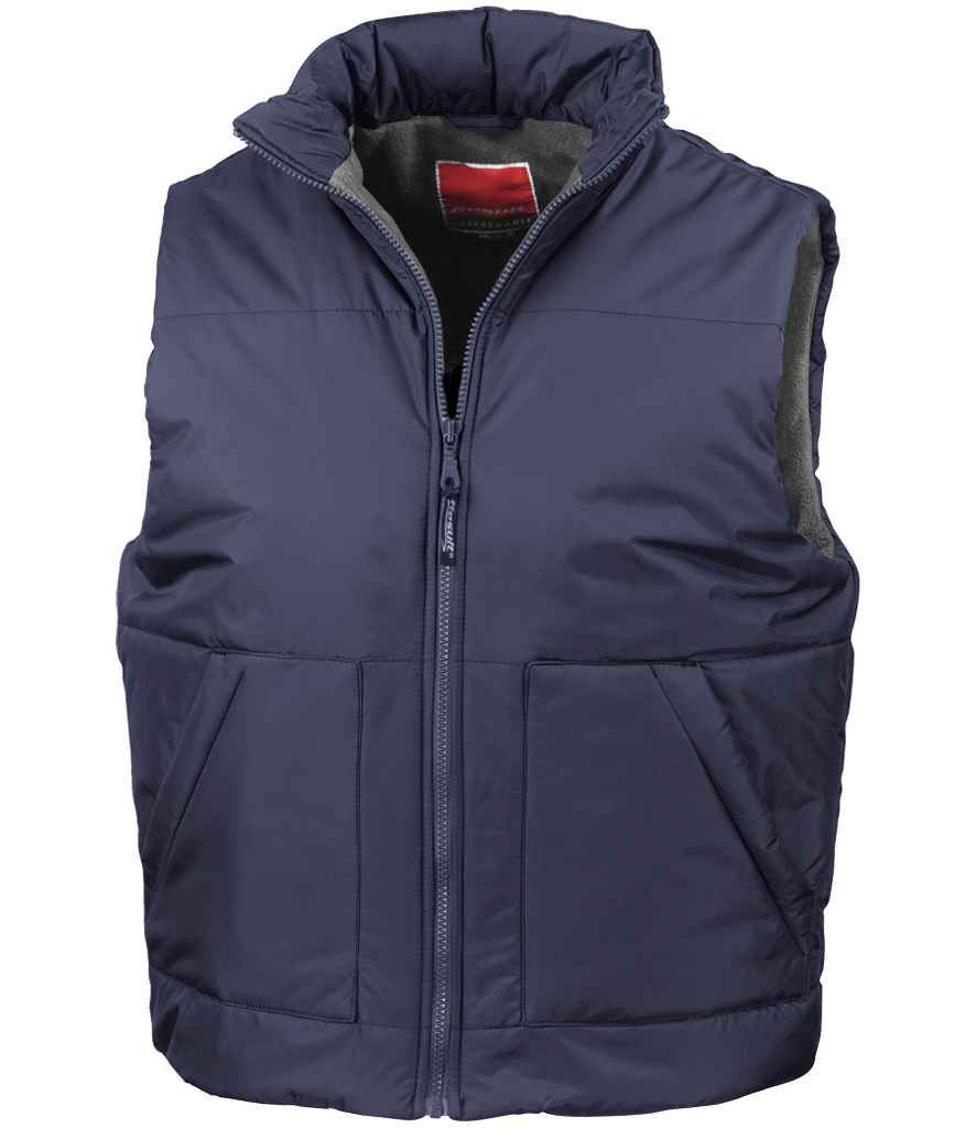 Result Fleece Lined Bodywarmer | Navy Gilet - Lancashire Teamwear