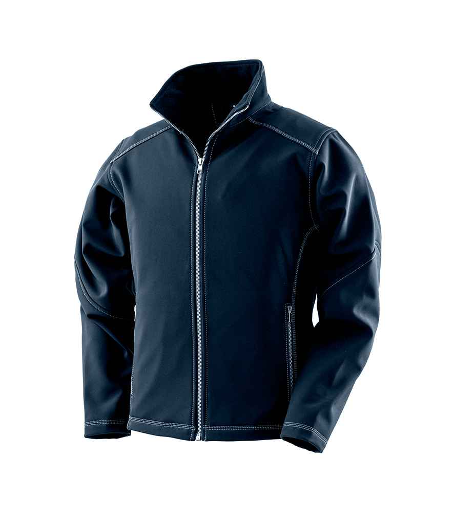 Result Work-Guard Ladies Treble Stitch Soft Shell Jacket Navy