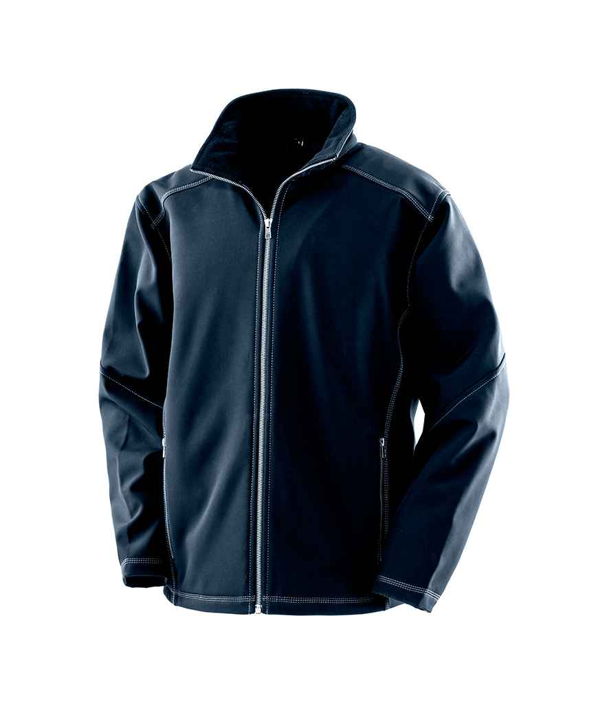 Result Work-Guard Treble Stitch Soft Shell Jacket | Navy - Lancashire Teamwear