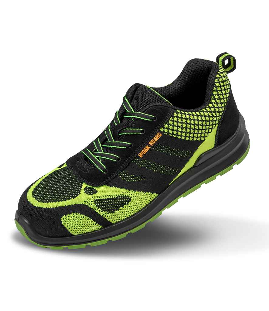 Result Work-Guard Hicks SRA SB Safety Trainers | Neon Green/Black Footwear - Lancashire Teamwear
