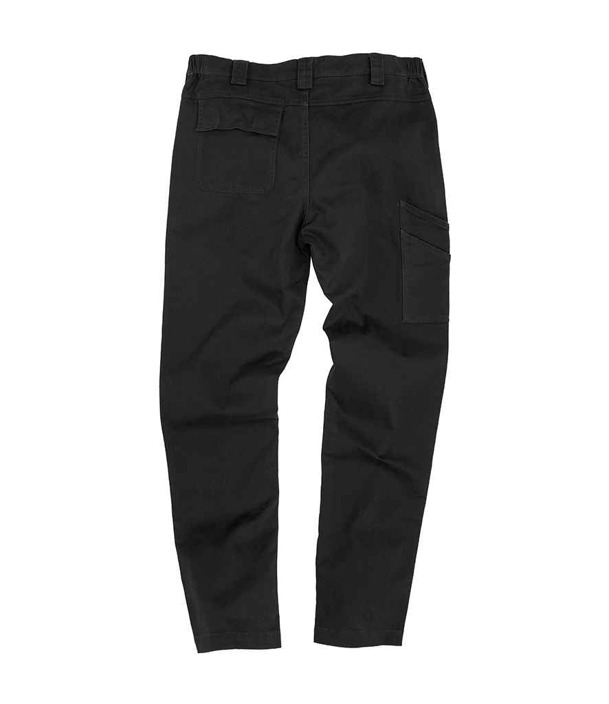 Result Work-Guard Super Stretch Slim Chino Trousers | Black - Lancashire Teamwear