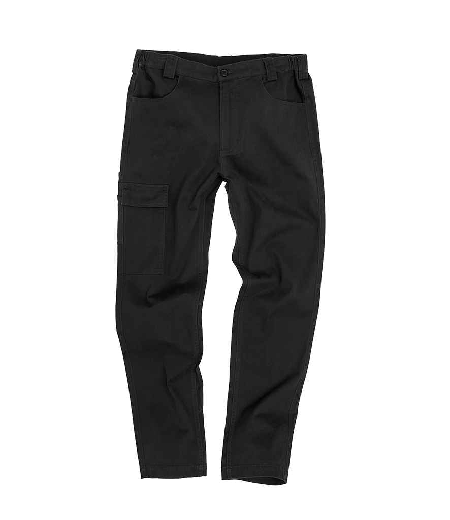 Result Work-Guard Super Stretch Slim Chino Trousers Black