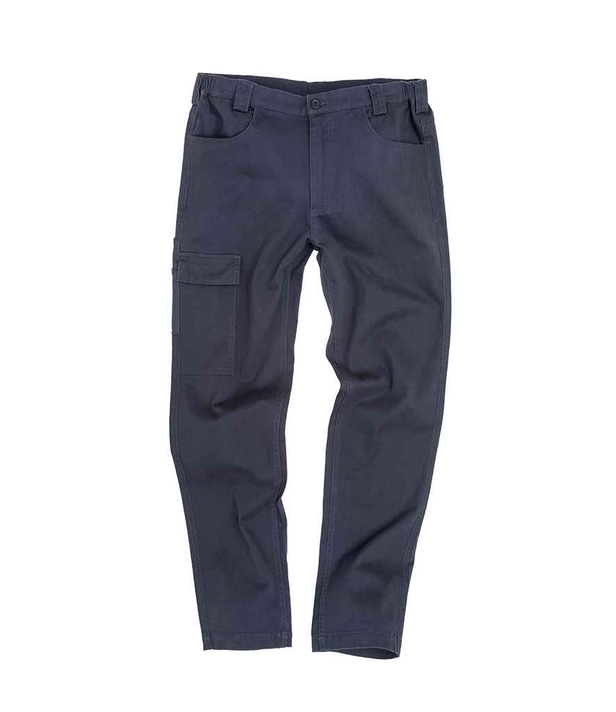Result Work-Guard Super Stretch Slim Chino Trousers Navy