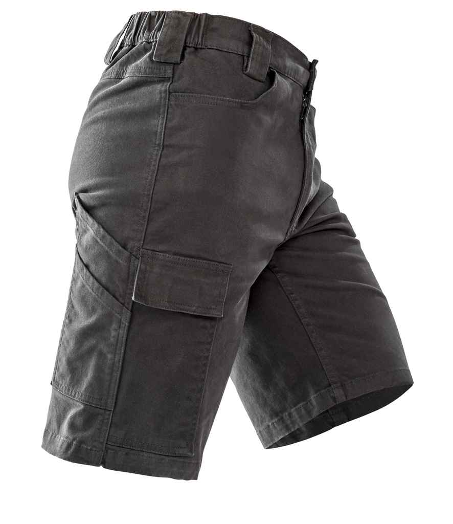 Result Work-Guard Stretch Slim Chino Shorts | Black - Lancashire Teamwear