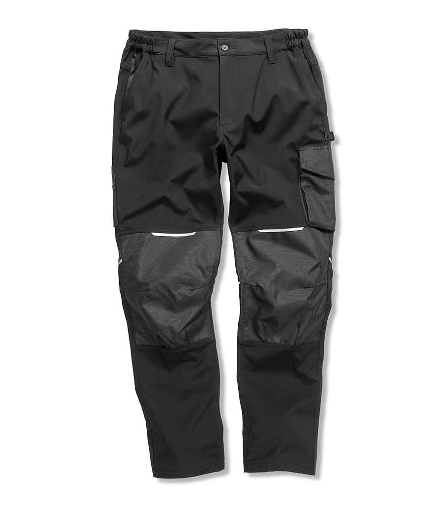 Result Work-Guard Slim Fit Soft Shell Trousers | Black - Lancashire Teamwear