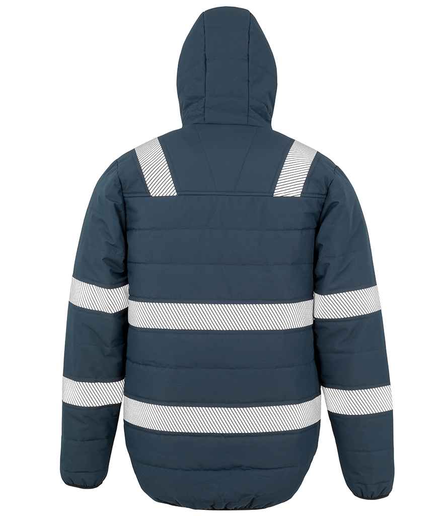 Result Genuine Recycled Ripstop Padded Safety Jacket | Navy - Lancashire Teamwear