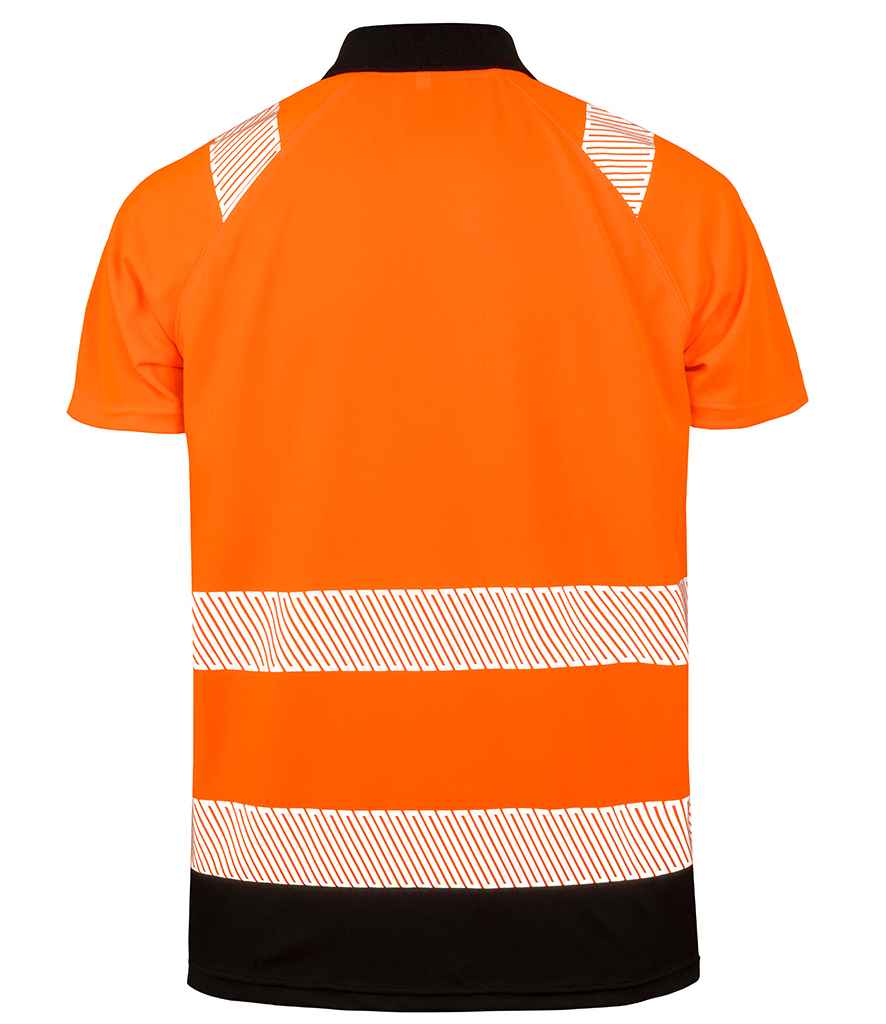 Result Genuine Recycled Safety Polo Shirt | Fluorescent Orange - Lancashire Teamwear