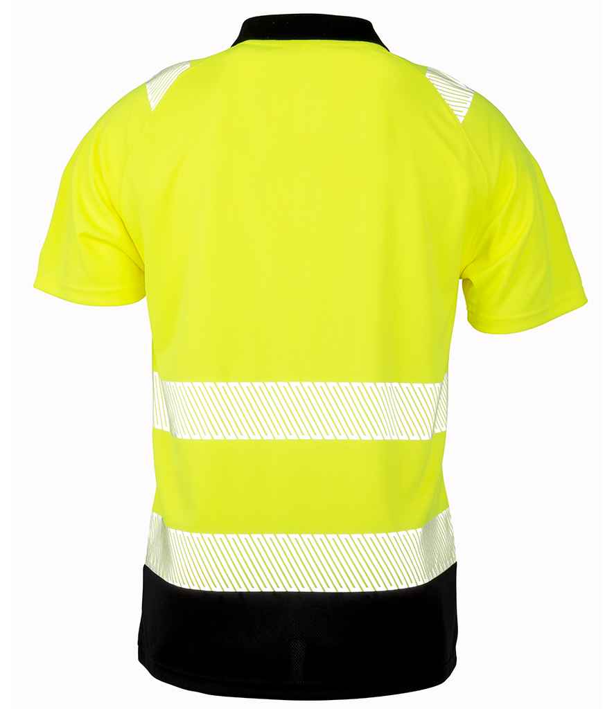 Result Genuine Recycled Safety Polo Shirt | Fluorescent Yellow - Lancashire Teamwear