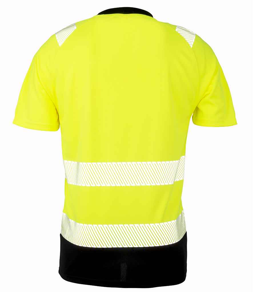Result Genuine Recycled Safety T-Shirt | Fluorescent Yellow - Lancashire Teamwear