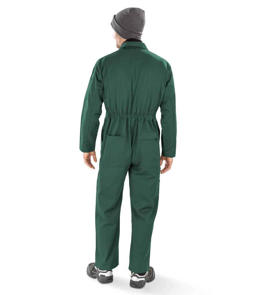 Result Genuine Recycled Action Overalls | Bottle Green Coverall - Lancashire Teamwear