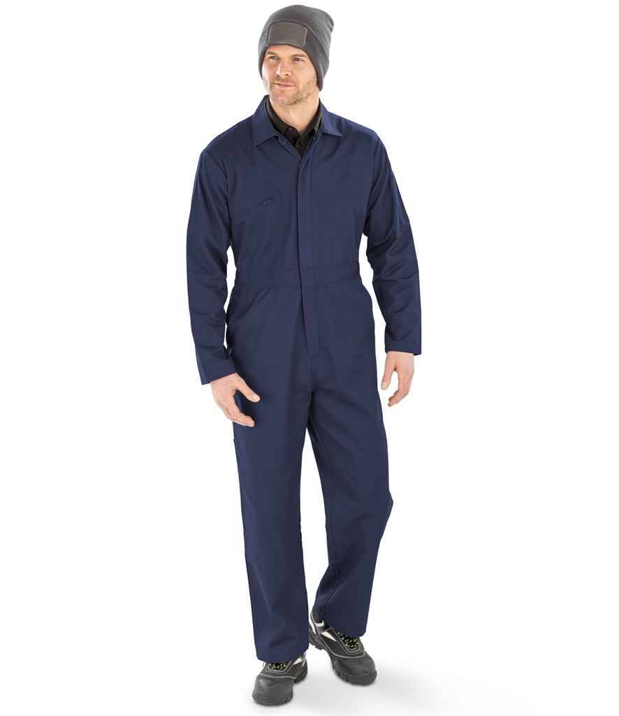 Result Genuine Recycled Action Overalls | Navy Coverall - Lancashire Teamwear