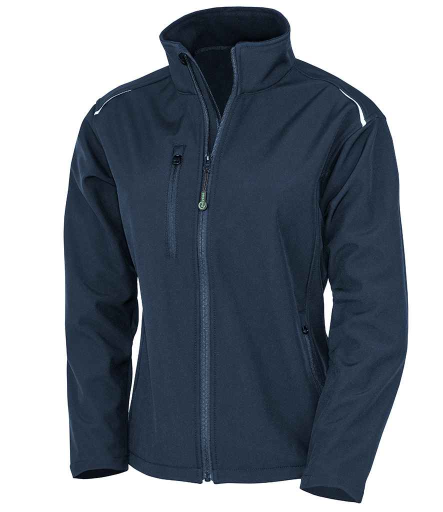 Result Genuine Recycled Ladies Three Layer Printable Soft Shell Jacket Navy