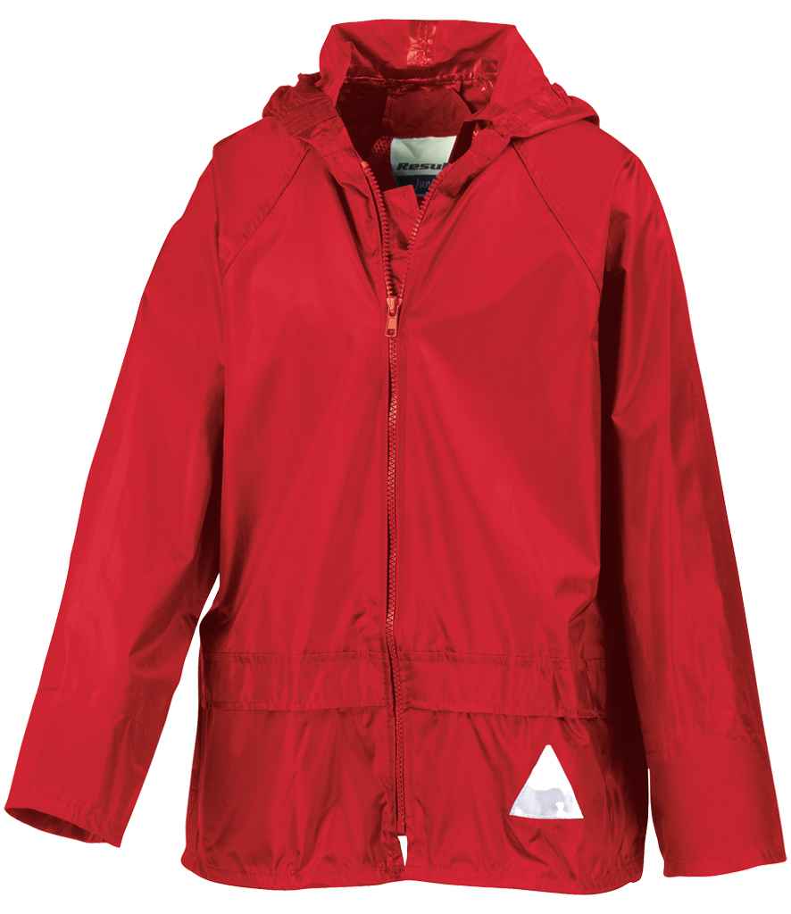 Result Kids Waterproof Jacket/Trouser Suit in Carry Bag Red
