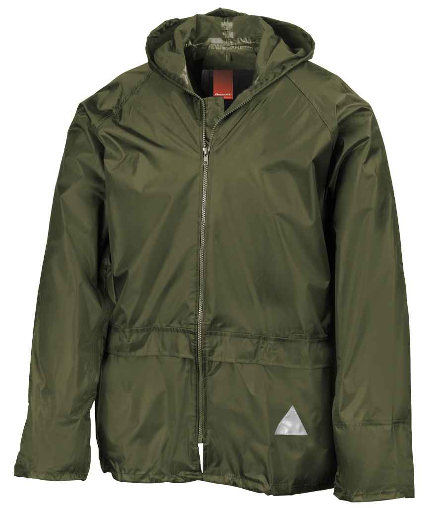 Result Waterproof Jacket/Trouser Suit in Carry Bag Olive Green