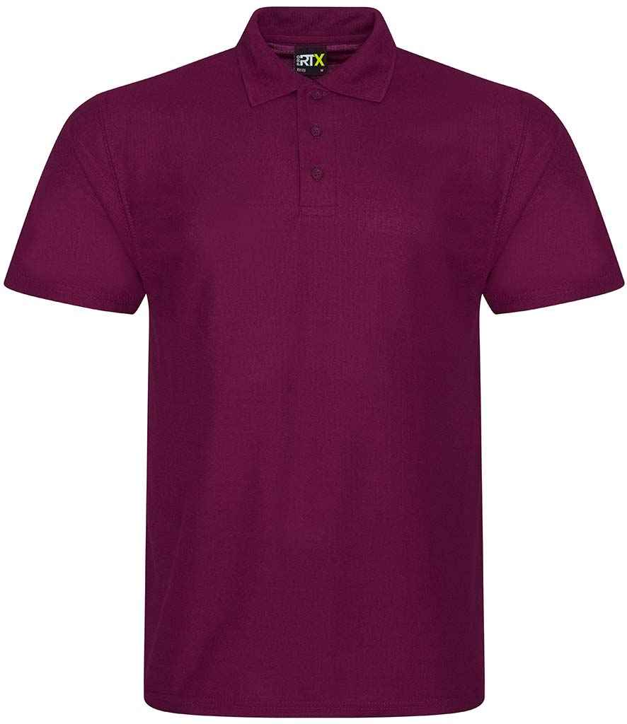 Pro RTX Pro Polyester Polo Shirt Burgundy