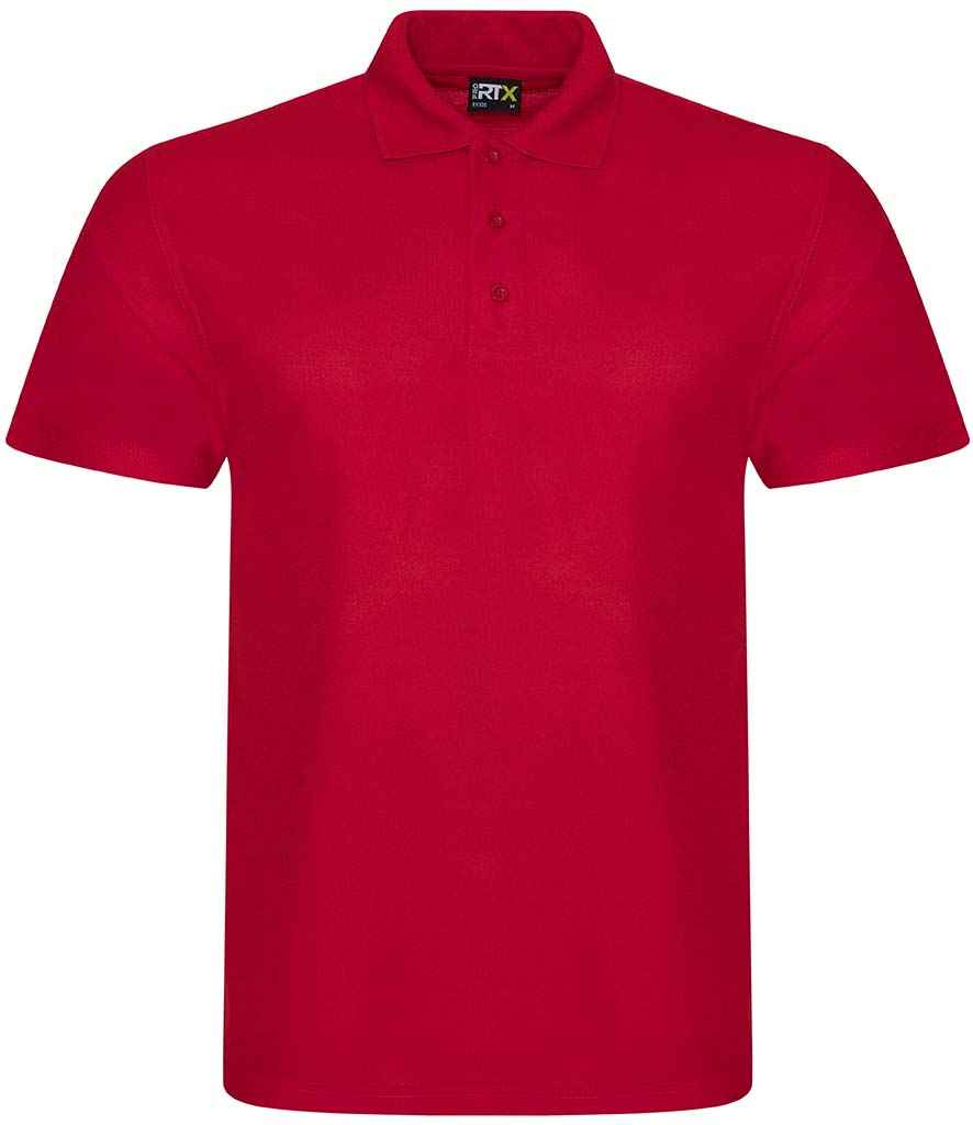 Pro RTX Pro Polyester Polo Shirt Red