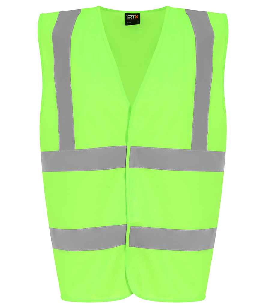 Pro RTX High Visibility Kids Waistcoat Lime Green