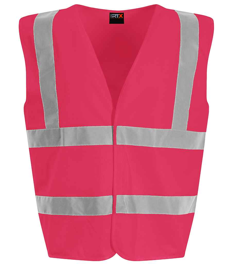 Pro RTX High Visibility Kids Waistcoat Pink