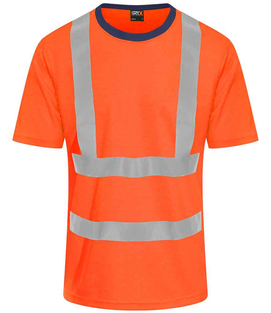 Pro RTX High Visibility T-Shirt Orange/Navy