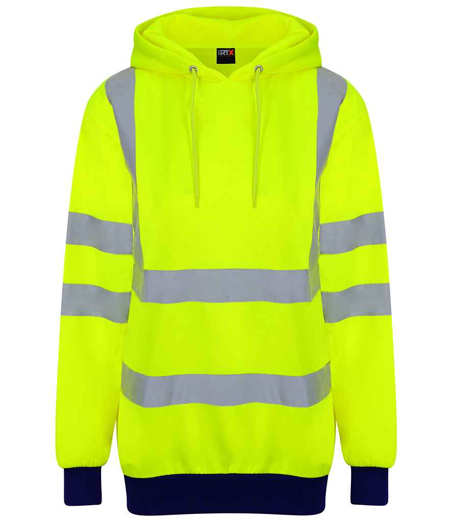 Pro RTX High Visibility Two Tone Hoodie Yellow/Navy