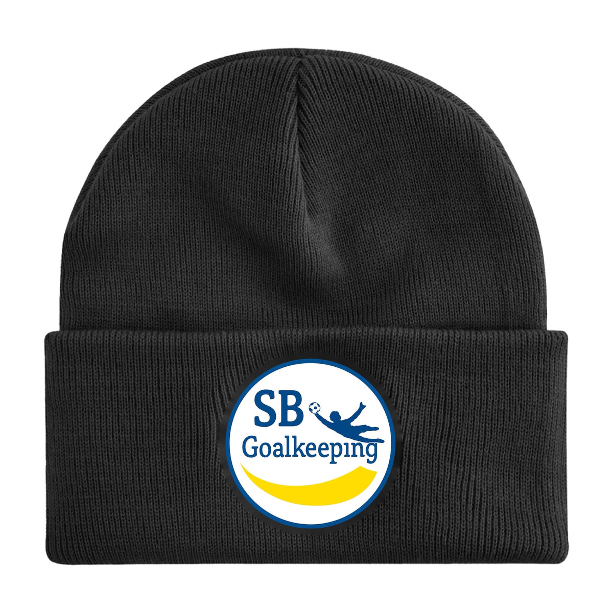 SB Goalkeeping coaches beanie in Black with embroidered badge on the cuff