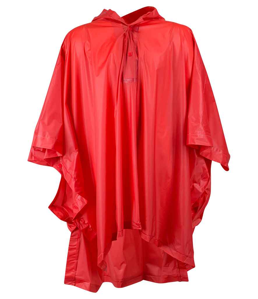 Splashmacs Rain Poncho Red