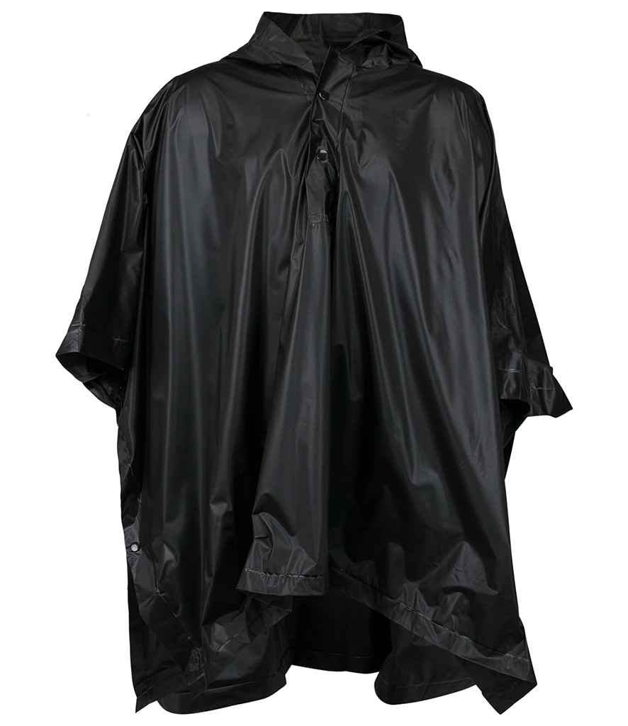 Splashmacs Kids Rain Poncho Black