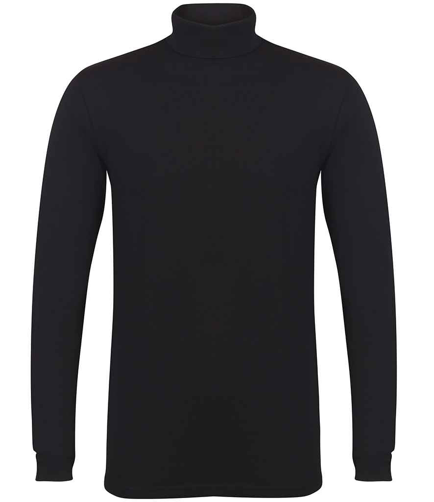 SF Clothing Feel Good Stretch Roll Neck Top Black