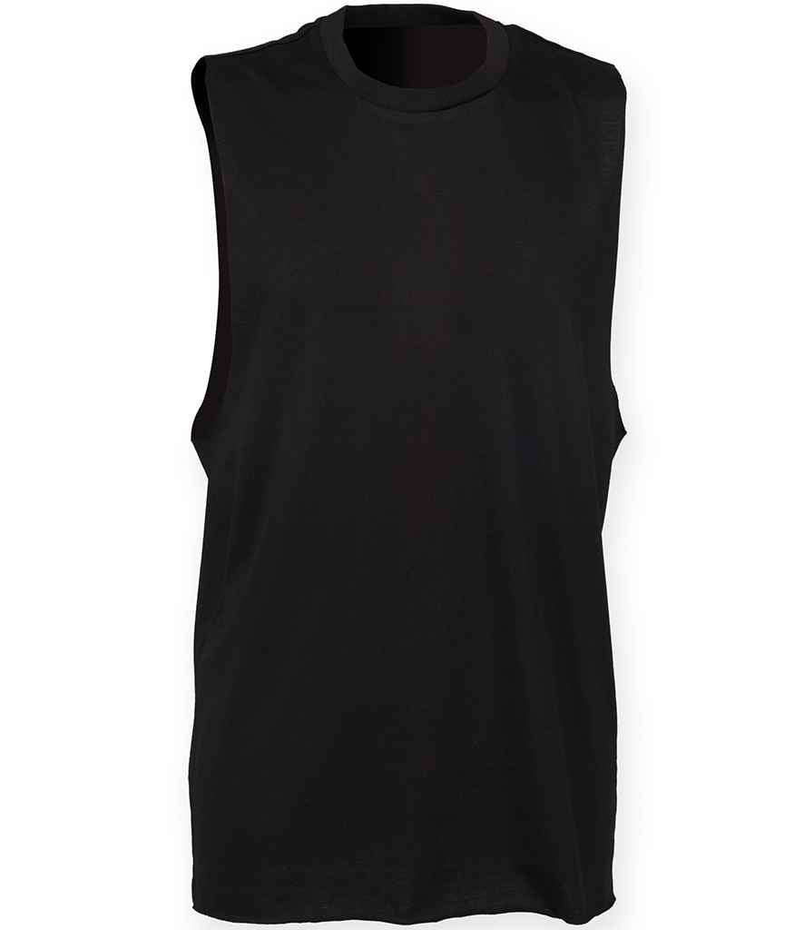 SF Clothing High Neck Vest Black