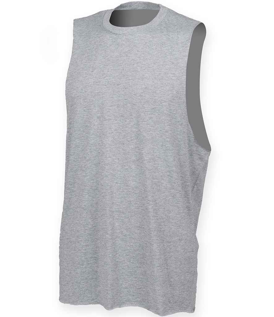 SF Clothing High Neck Vest Heather Grey