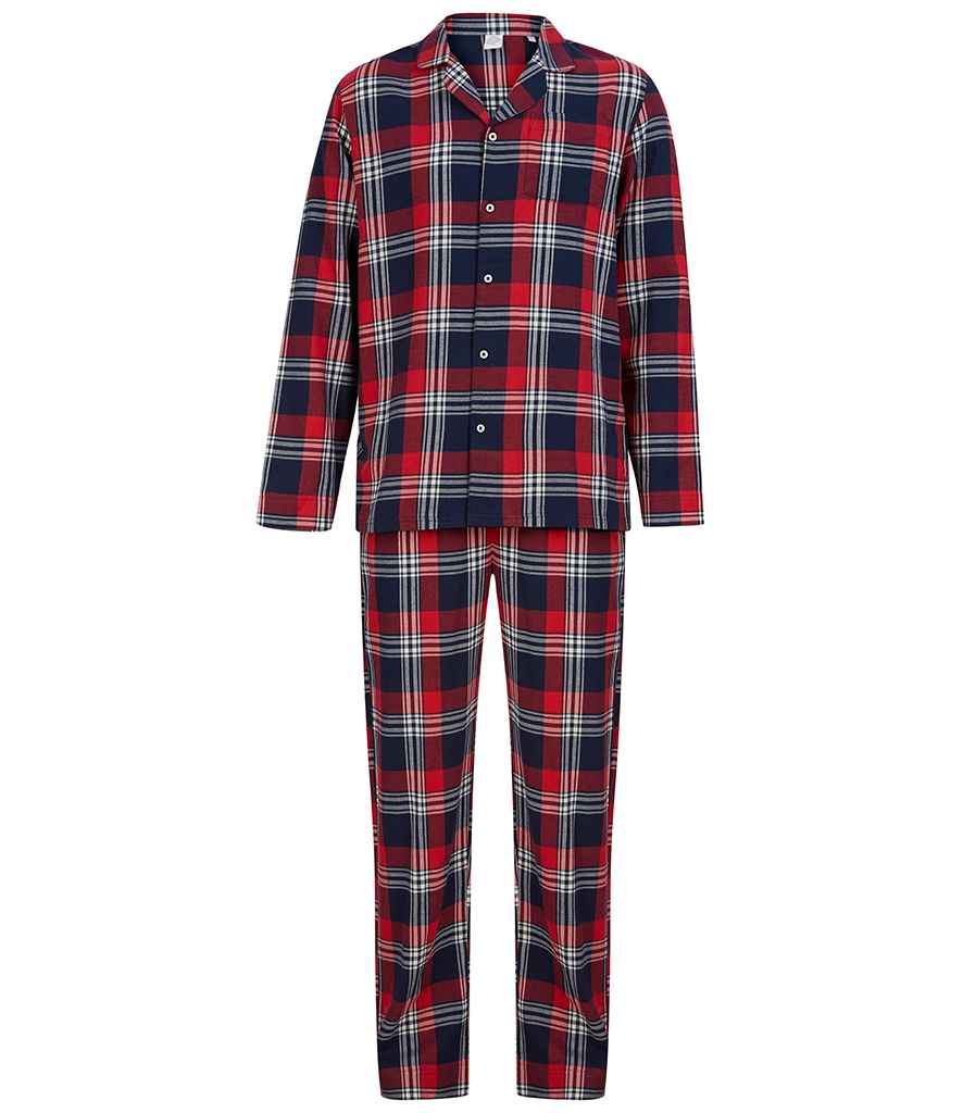 SF Clothing Tartan Lounge Set Red/Navy