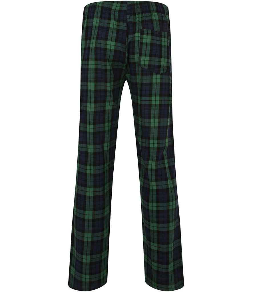 SF Clothing Tartan Lounge Pants | Navy/Green Trousers - Lancashire Teamwear
