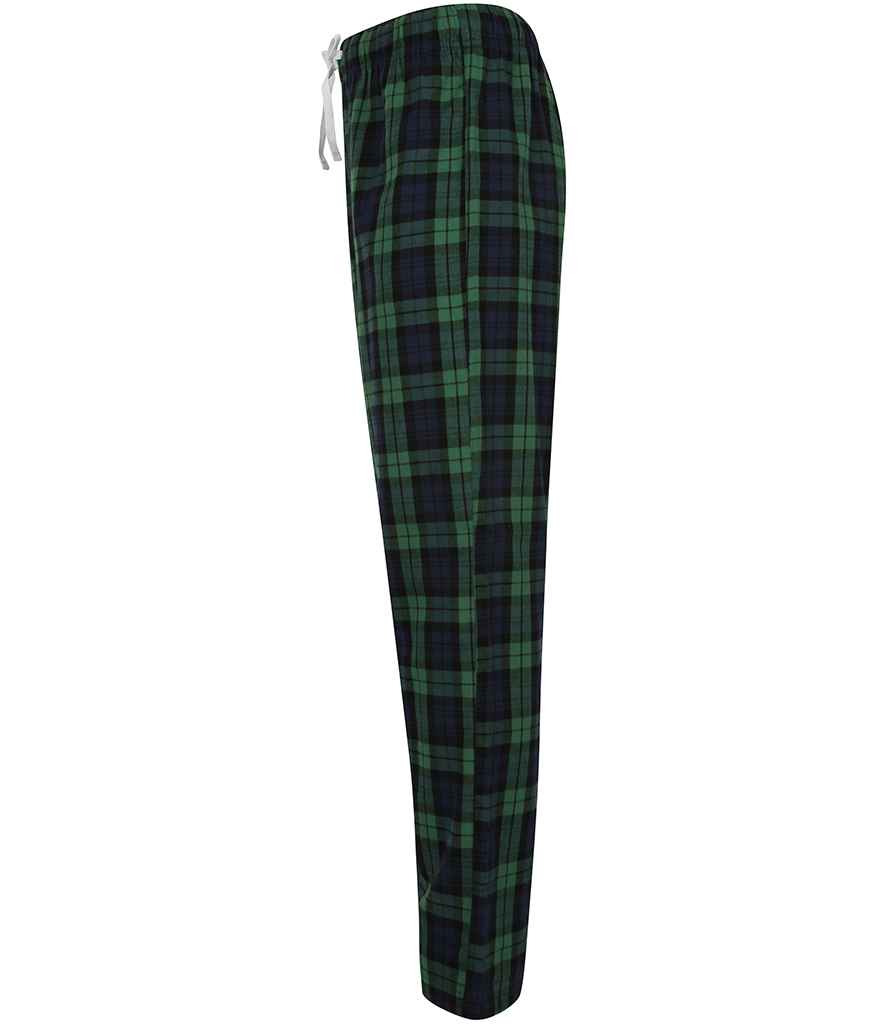 SF Clothing Tartan Lounge Pants | Navy/Green Trousers - Lancashire Teamwear