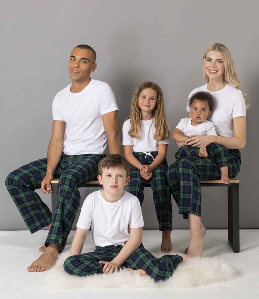 SF Clothing Tartan Lounge Pants | Navy/Green Trousers - Lancashire Teamwear