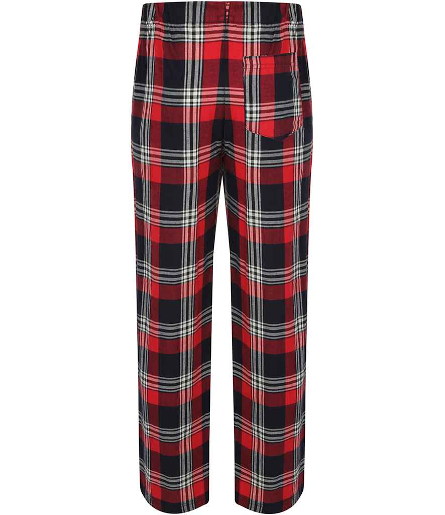 SF Clothing Tartan Lounge Pants | Red/Navy Trousers - Lancashire Teamwear