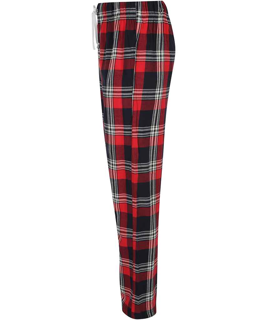SF Clothing Tartan Lounge Pants | Red/Navy Trousers - Lancashire Teamwear