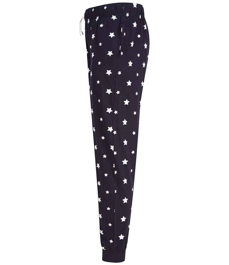 SF Clothing Unisex Cuffed Lounge Pants | Navy/White Stars Trousers - Lancashire Teamwear