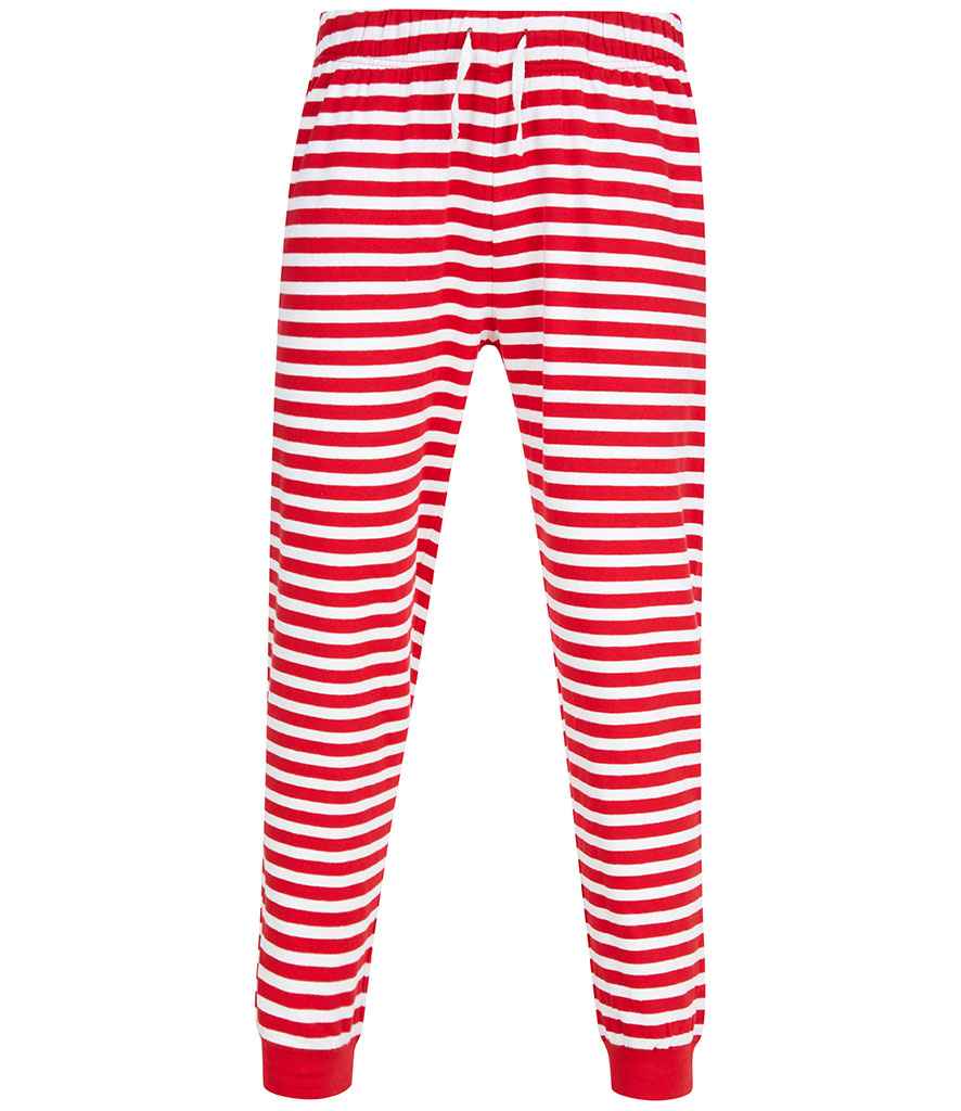 SF Clothing Unisex Cuffed Lounge Pants | Red/White Stripes Trousers - Lancashire Teamwear