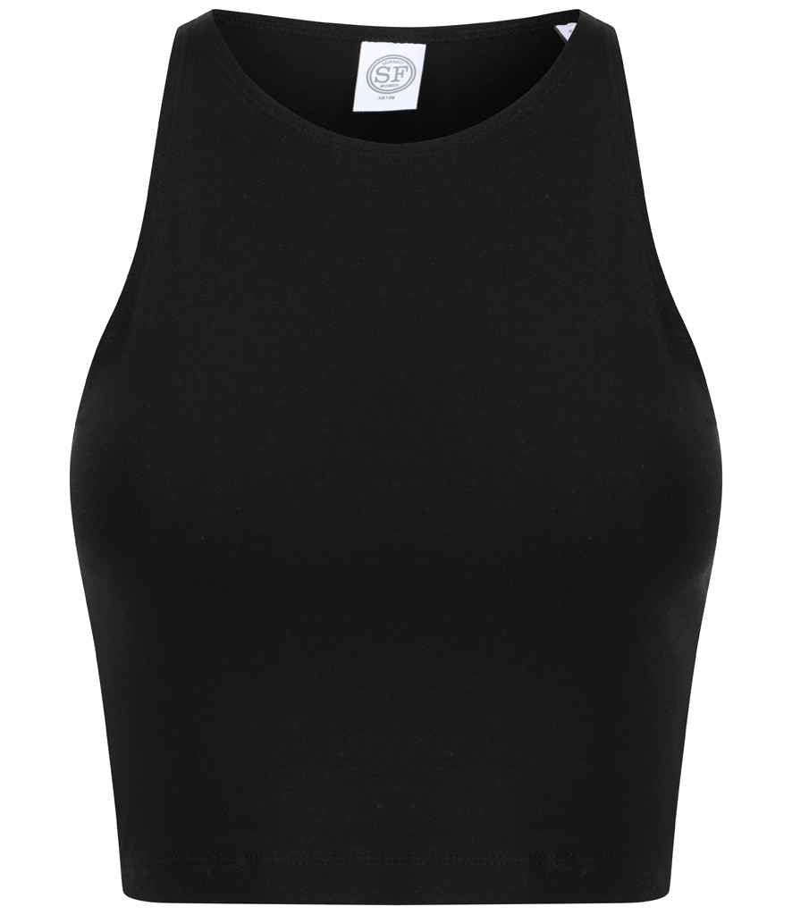 SF Clothing Ladies Cropped Top Black