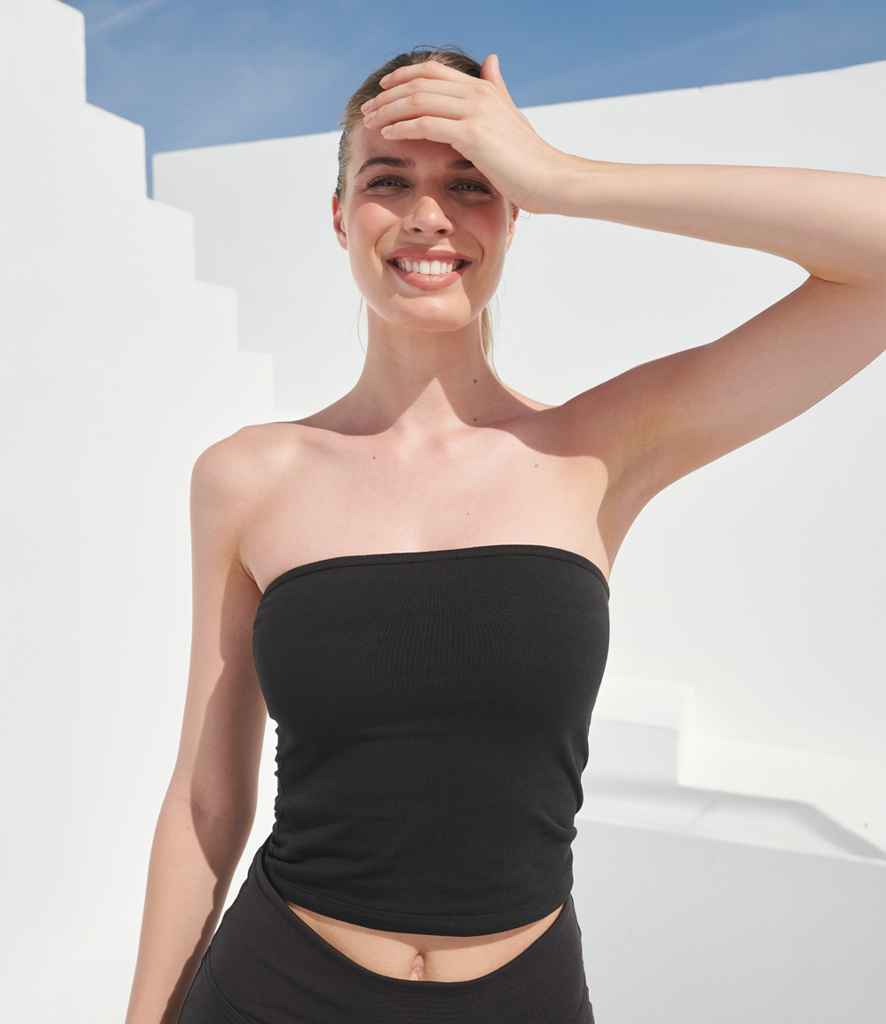 SF Clothing Ladies Bandeau Top | Black T-Shirt - Lancashire Teamwear
